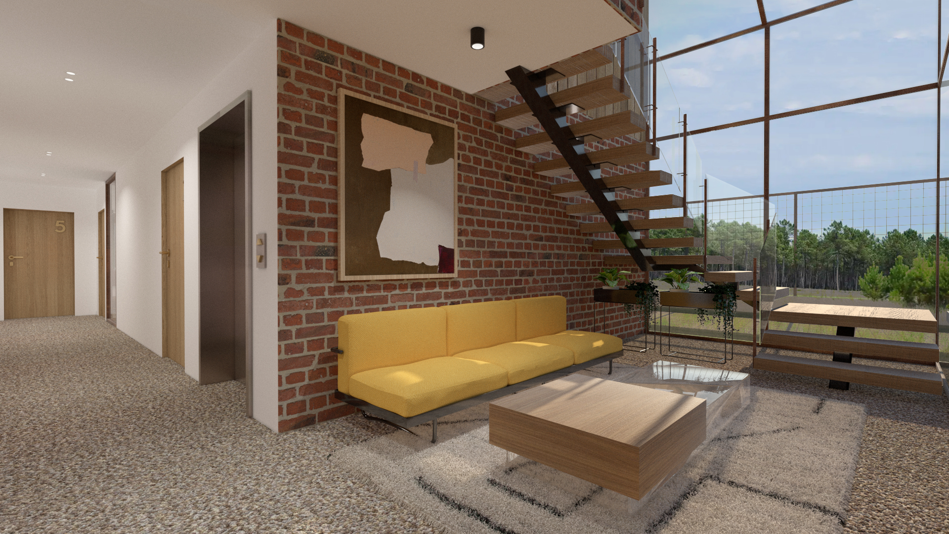 Projet Hôtel Sanguinet - Projet professionnel tertiaire à Sanguinet proche de Bordeaux en Gironde. Réhabilitation d'une grange en hôtellerie de luxe. Alexandre Cousseau architecte d'intérieur Pays de la Loire