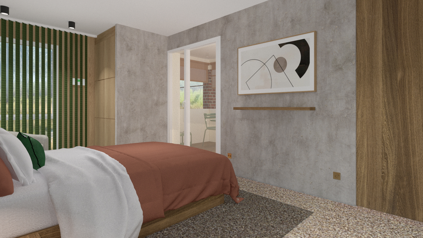 Projet Hôtel Sanguinet - Projet professionnel tertiaire à Sanguinet proche de Bordeaux en Gironde. Réhabilitation d'une grange en hôtellerie de luxe. Alexandre Cousseau architecte d'intérieur Pays de la Loire