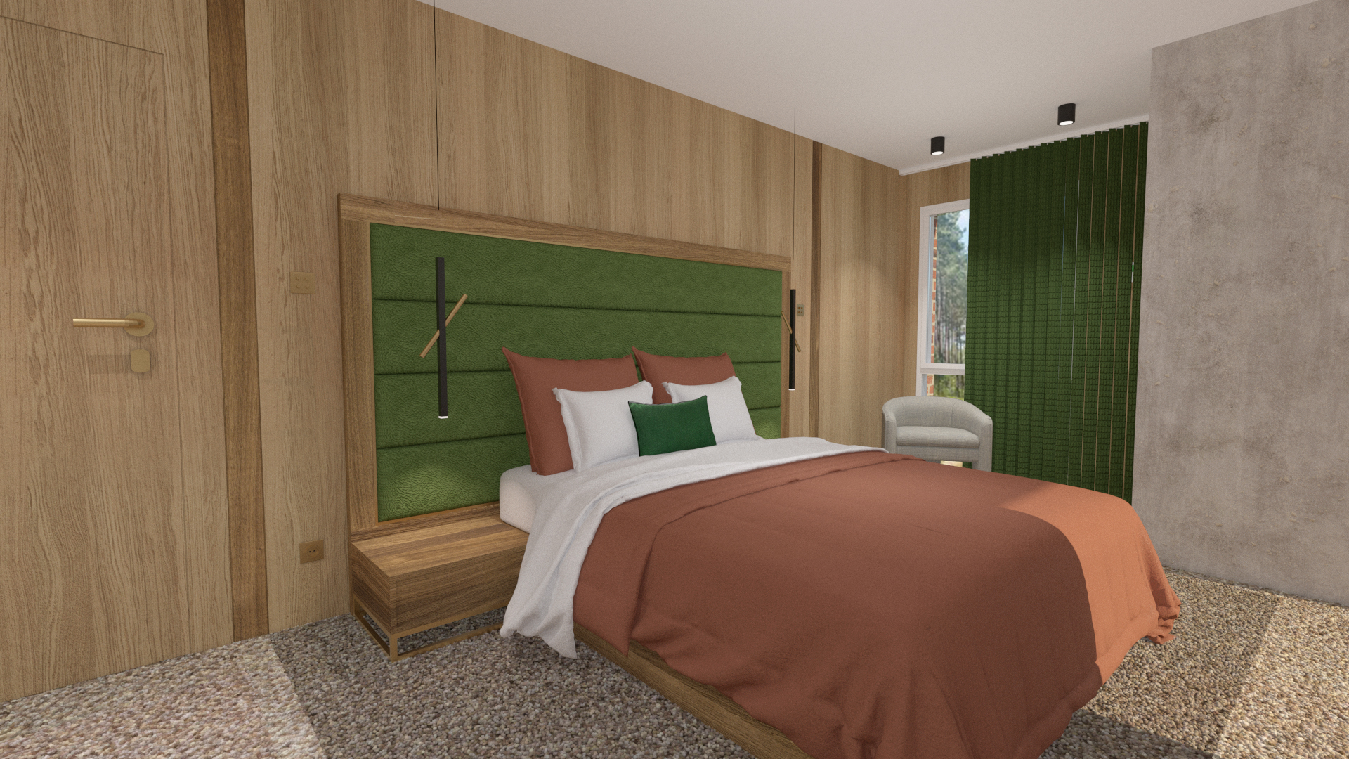 Projet Hôtel Sanguinet - Projet professionnel tertiaire à Sanguinet proche de Bordeaux en Gironde. Réhabilitation d'une grange en hôtellerie de luxe. Alexandre Cousseau architecte d'intérieur Pays de la Loire