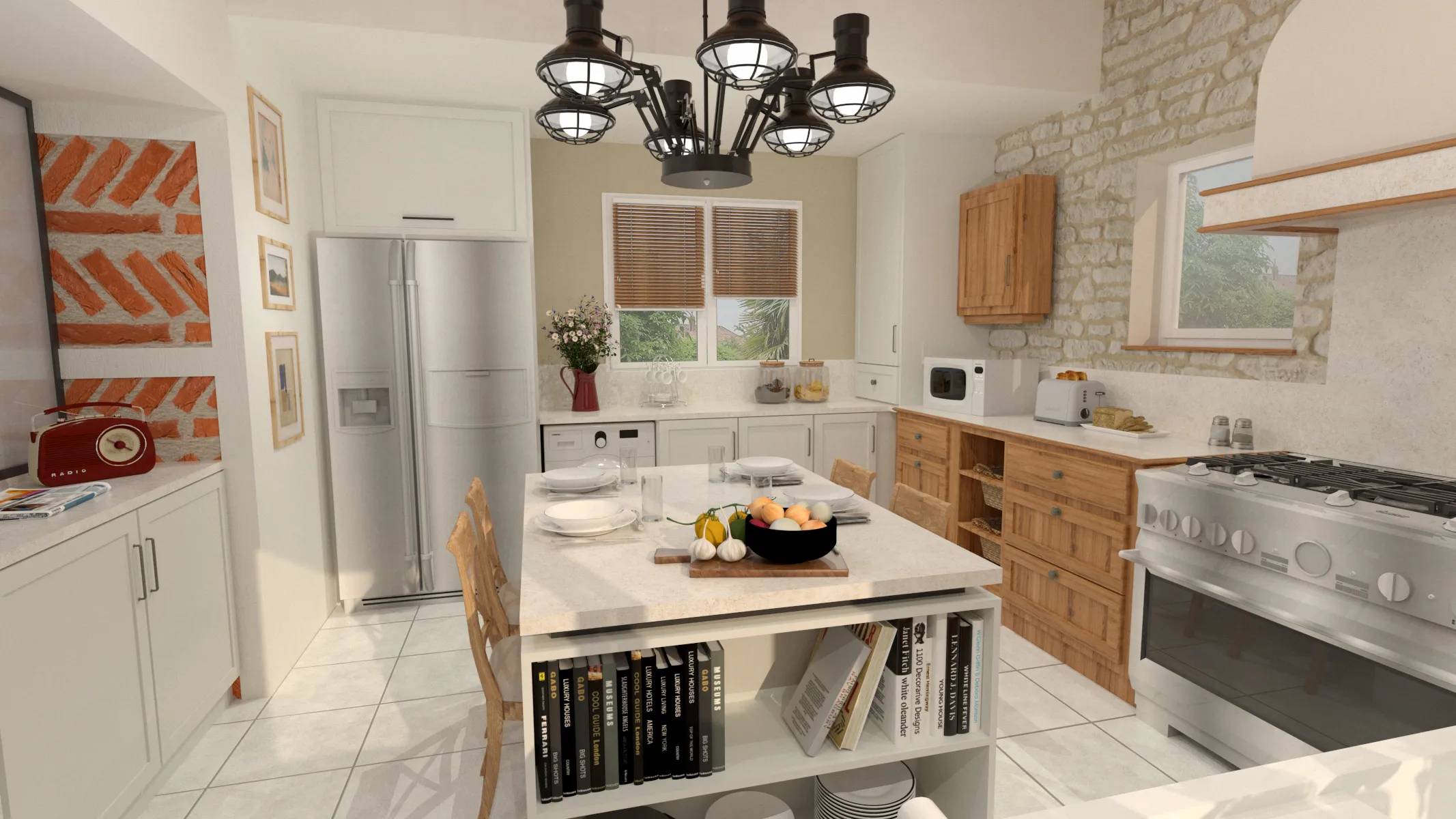 Projet Beethoven - Habitat particulier à Mortagne sur sèvre en Vendée, proche de la Roche-sur-Yon.  Rénovation d'une cuisine. Alexandre Cousseau architecte d'intérieur Pays de la Loire