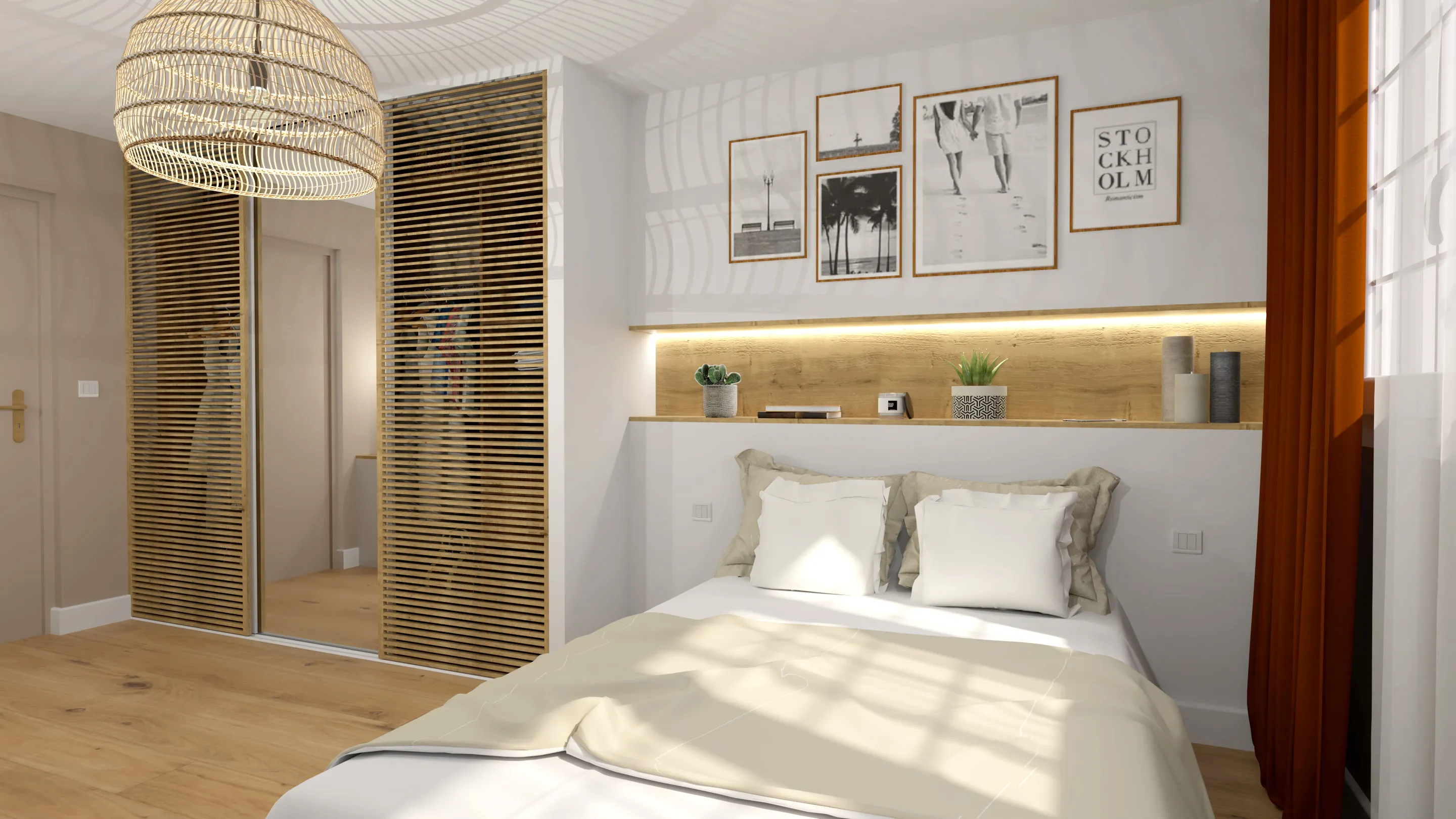 Projet Epernay - Projet habitat particulier à Cholet dans le Maine et Loire, proche d'Angers. Conception d'une chambre parentale.  Alexandre Cousseau architecte d'intérieur Pays de la Loire