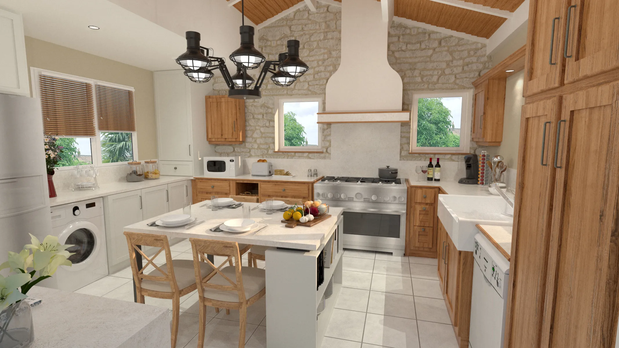 Projet Beethoven - Habitat particulier à Mortagne sur sèvre en Vendée, proche de la Roche-sur-Yon. 
Rénovation d'une cuisine. Alexandre Cousseau architecte d'intérieur à Redon Pays de la Loire
