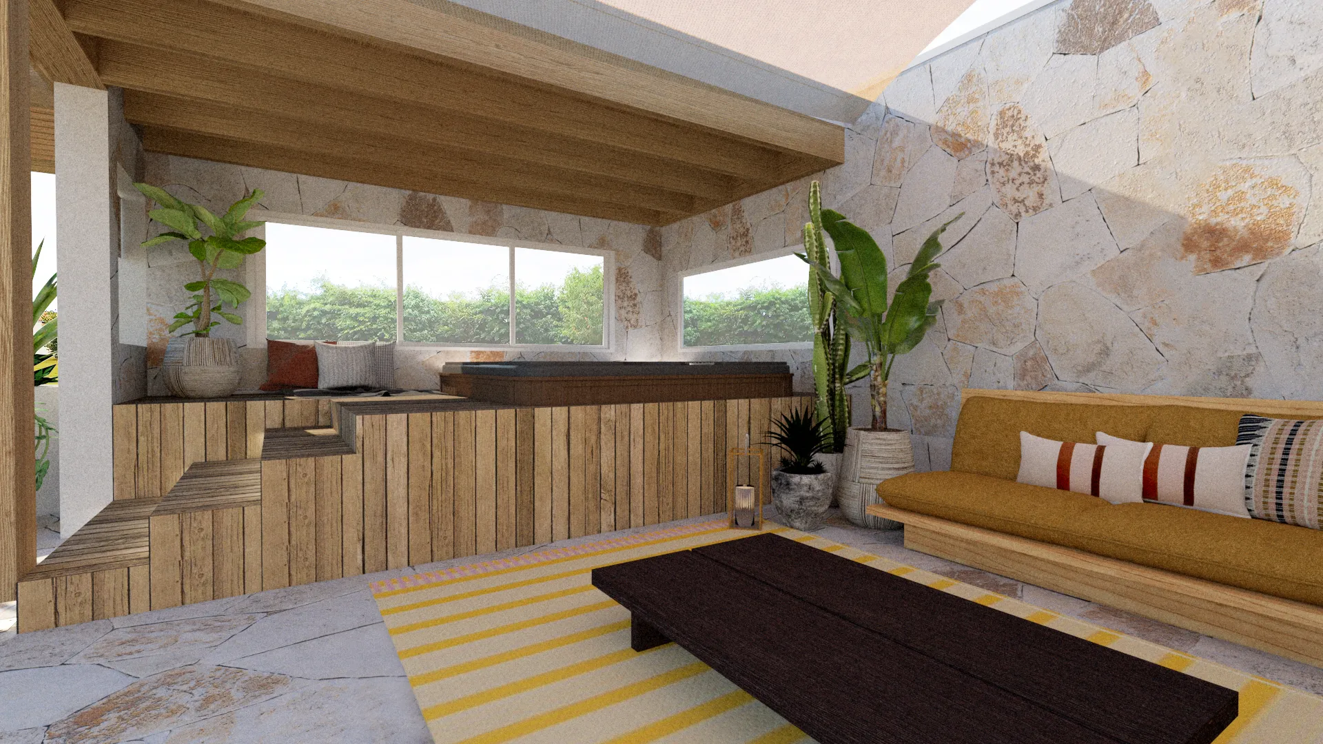 Projet Betton - Projet habitat particulier à Maulévrier, dans le Maine et Loire, proche de Cholet. Réalisation d'un agrandissement / extension extérieure en maçonnerie et bois.  Alexandre Cousseau architecte d'intérieur Pays de la Loire