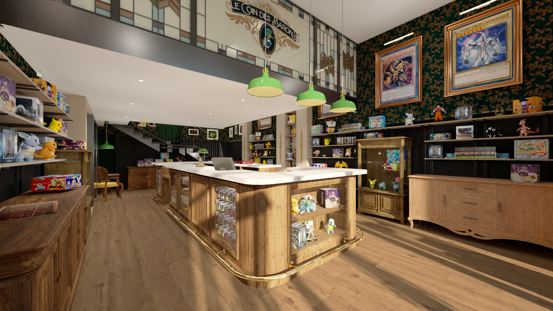 Projet Coin des Barons - Projet professionnel Retail à Bordeaux en Gironde, proche de Mérignac et bassin d'arcachon. Etude et conception d'une identité visuelle pour une boutique locale. Le travail de la gestion des flux, de valorisation de l’offre ainsi que de l’esthétique du point de vente permet l’augmentation du chiffre d’affaires.  Alexandre Cousseau architecte d'intérieur Pays de la Loire
