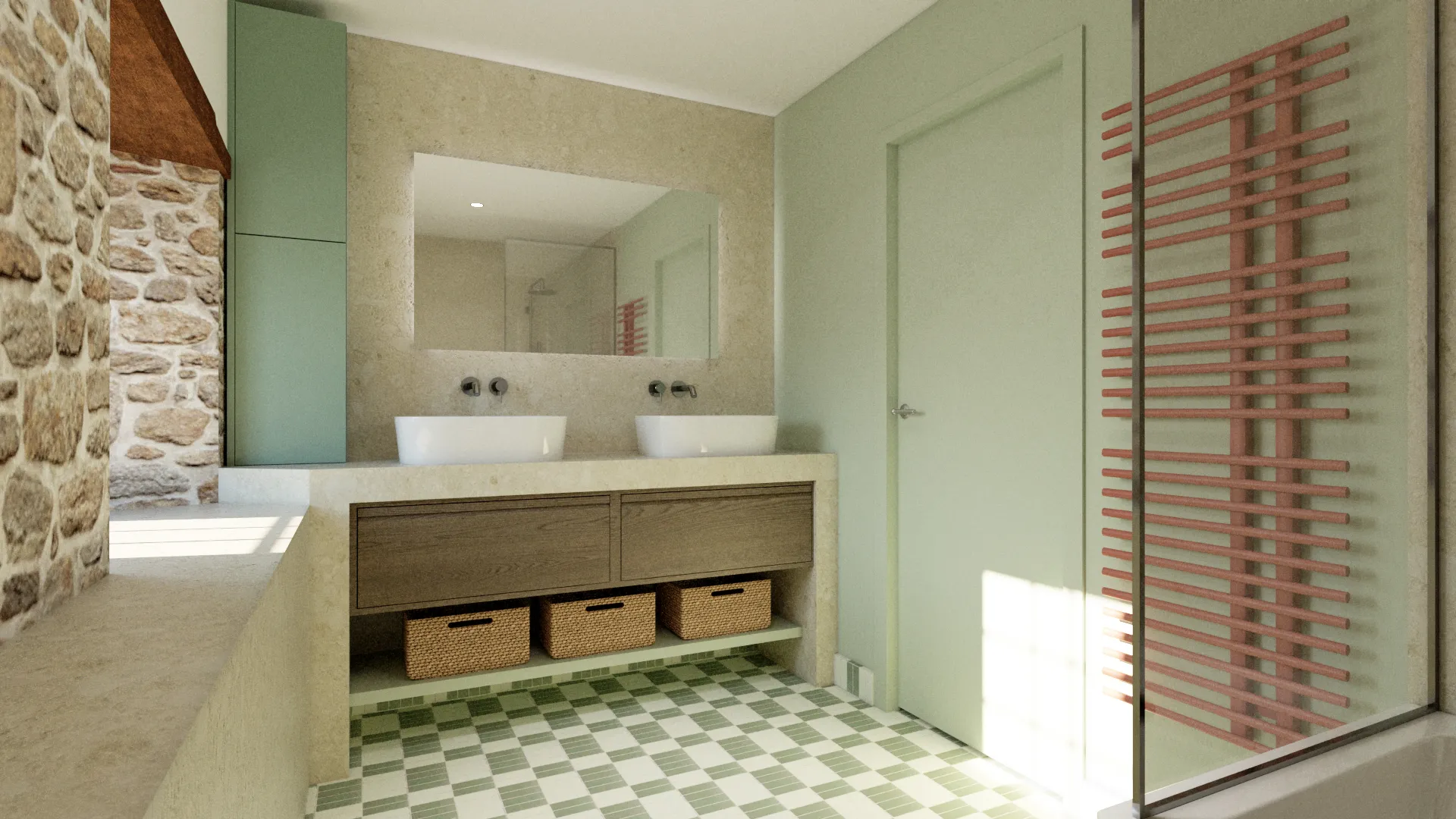 Projet Guerguelo - Projet particulier habitat à Plescop dans le Morbihan proche de Vannes. 
Rénovation et décoration d'une longère familiale à la campagne. Alexandre Cousseau architecte d'intérieur à Redon en Pays de la Loire