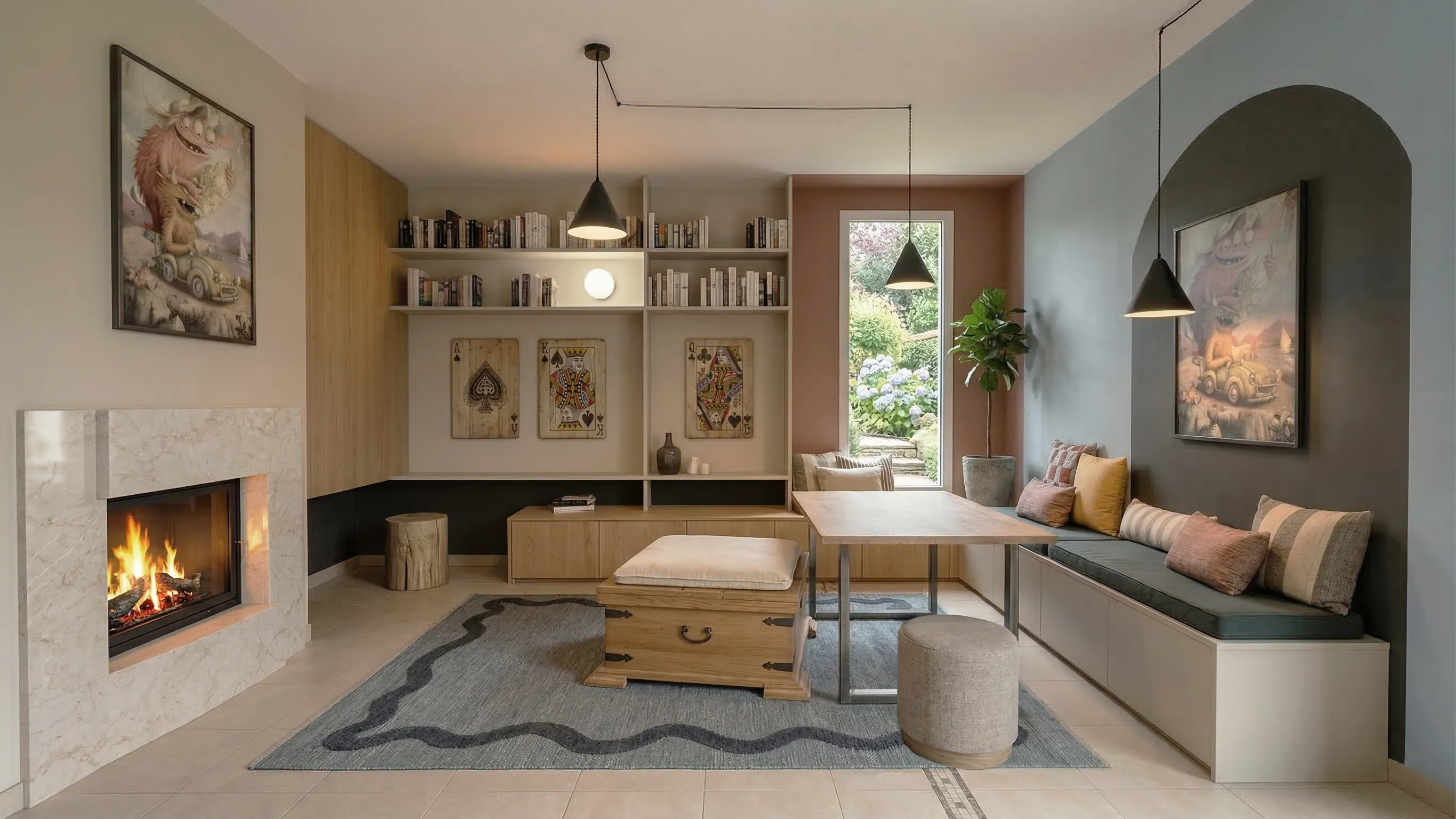 Projet Krynicki - Projet particulier habitat à Saint Nicolas de Redon en Loire Atlantique proche de Savenay. Conception et aménagement d'une pièce de vie au sein d'une maison. Alexandre Cousseau architecte d'intérieur à Redon en Pays de la Loire