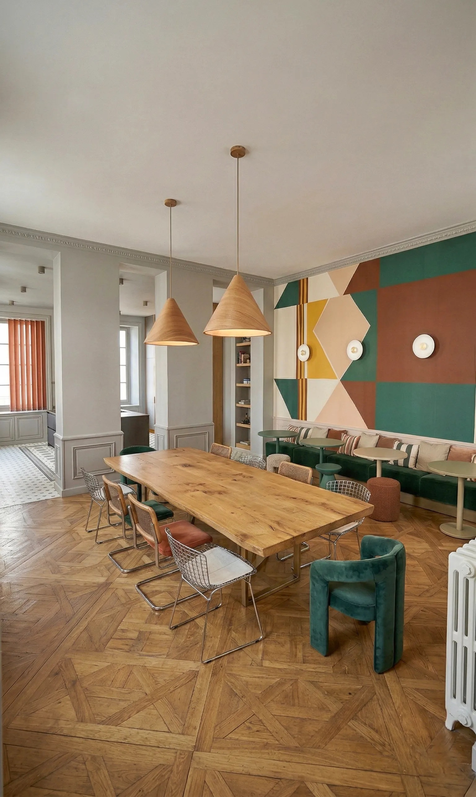 Projet Persagotière - Projet professionnel de bureaux Nantes en Loire Atlantique proche de Redon. Réhabilitation d'un château classé au patrimoine en espace de travail partagés : bureaux de coworking.
Contexte de télétravail. Alexandre Cousseau architecte d'intérieur à Redon Pays de la Loire