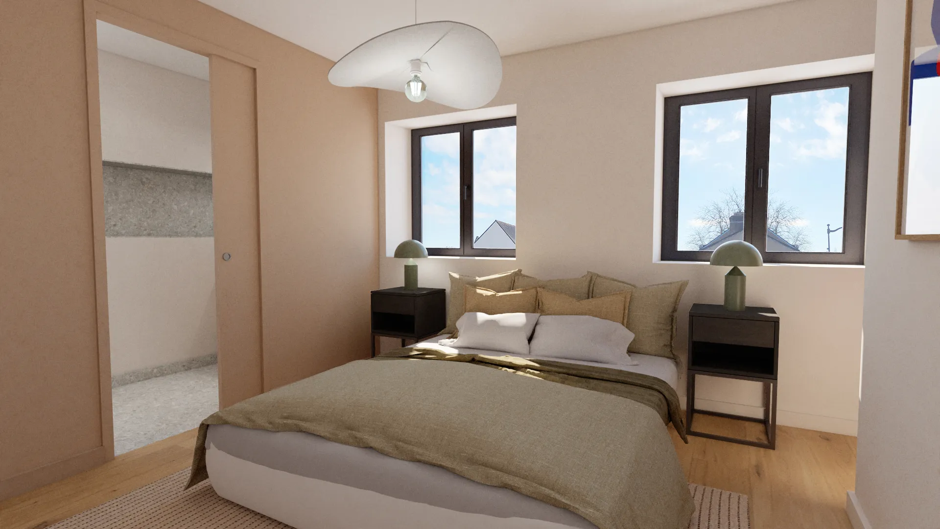 Projet Sanna  - Projet particulier habitat Péaule dans le Morbihan proche de Vannes. 
Rénovation d'un appartement pour investissement locatif. Alexandre Cousseau architecte d'intérieur à Redon en Pays de la Loire